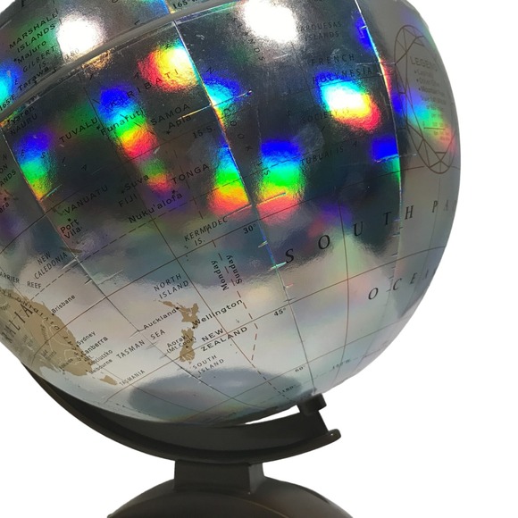 Vintage Replogle World Prism Series 12 Inch Diameter Raised Geography Globe - Picture 13 of 16